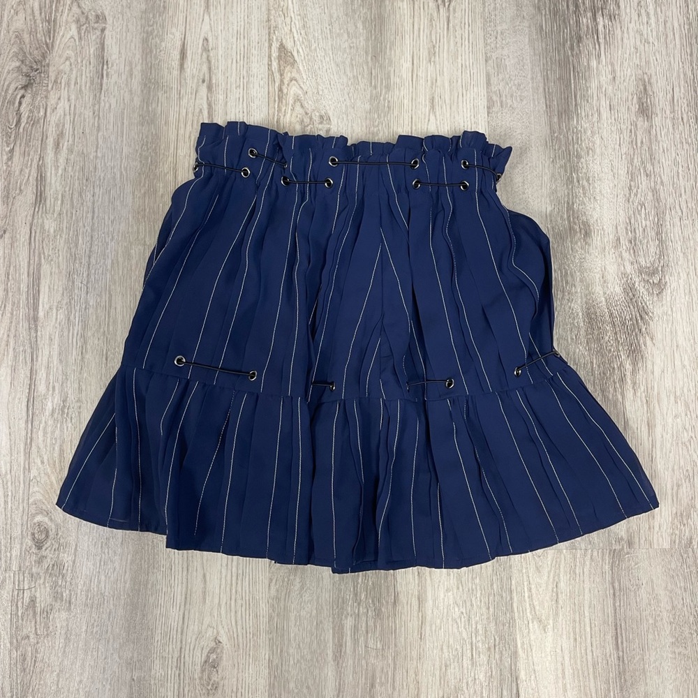 Blue mini skirt